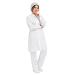 ست روپوش و شلوار یکبارمصرف یقه پیراهنی